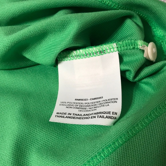 Nike Sleeveless Polo Top Green - Picture 5 of 8